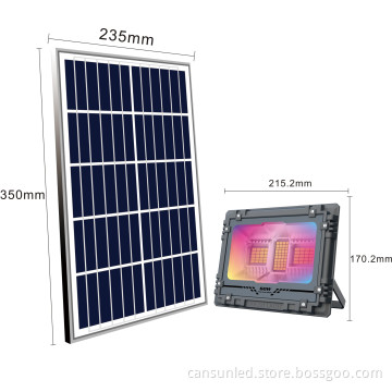 Solar-Powered Security Flood Light for Outdoor Gardens and Gates